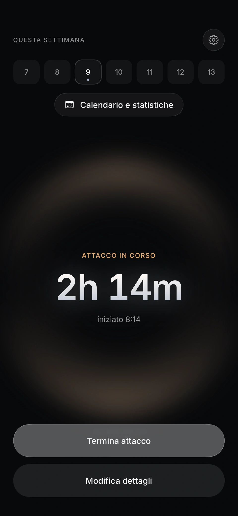 App Dim · registrazione di esempio