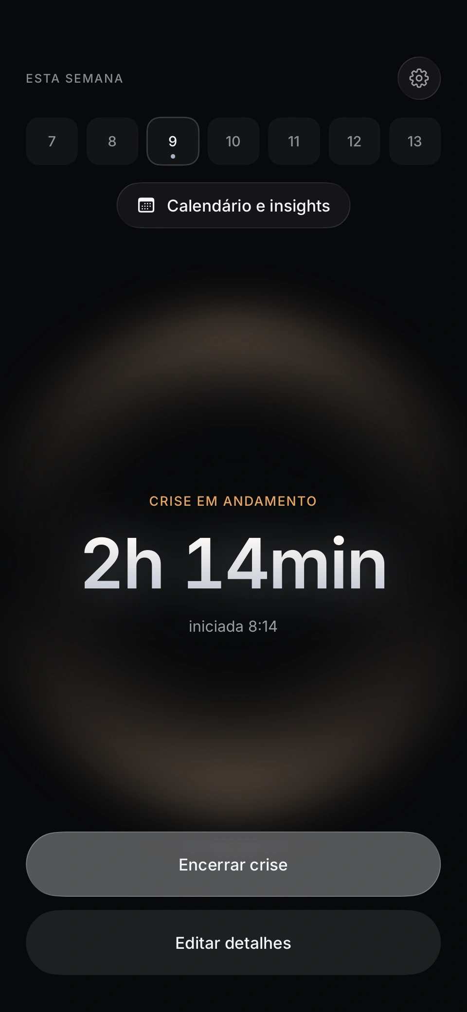 App Dim · registro de exemplo